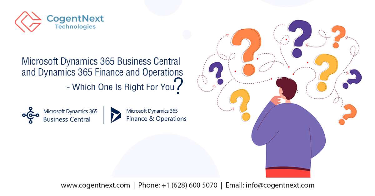 Microsoft Dynamics 365 Business Central and Dynamics 365 Finance and Operations
