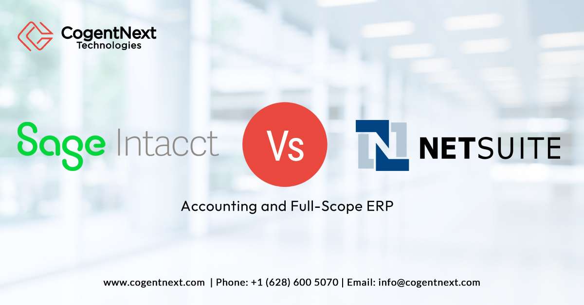 Sage Intacct vs NetSuite